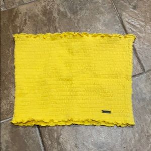 Bright yellow tube top